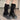BOW KNEE-LENGTH SOCKS SOLID COLOR KNIT FABRIC