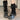 BOW KNEE-LENGTH SOCKS SOLID COLOR KNIT FABRIC