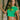 BRAZIL CROP TOP - GREEN AND YELLOW Y2K DESIGN