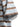 BROWN AND BLUE STRIPED CREW NECK T-SHIRT