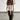 BROWN ASYMMETRICAL DRAPED SKIRT COTTON KNIT
