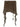 BROWN ASYMMETRICAL DRAPED SKIRT COTTON KNIT