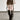 BROWN ASYMMETRICAL DRAPED SKIRT COTTON KNIT