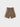 BROWN ATHLETIC SHORTS WITH WHITE ACCENTS FOR ACTIVE WEAR AND FITNESS