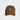 BROWN BASEBALL CAP WITH EMBROIDERED TEXT UNISEX STREETWEAR COTTON