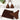 BROWN BIKINI SET: SIENNA ELASTANE FABRIC