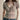BROWN BUTTON FITTED TOP Y2K