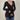 BROWN CABLE-KNIT SWEATER: DEEP V-NECK KNIT TOP