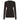 BROWN CABLE-KNIT SWEATER: DEEP V-NECK KNIT TOP