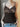 BROWN CAMISOLE TOP WITH PATTERNED BUST IN RICH BROWN TONES