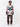 BROWN CARGO PANTS WITH PINK CROSS DESIGNS - MID WAIST CASUAL LONG PANTS