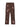 BROWN CARGO PANTS WITH PINK CROSS DESIGNS - MID WAIST CASUAL LONG PANTS