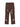 BROWN CARGO PANTS WITH PINK CROSS DESIGNS - MID WAIST CASUAL LONG PANTS
