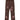 BROWN CARGO PANTS WITH PINK CROSS DESIGNS - MID WAIST CASUAL LONG PANTS