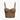 BROWN CORSET-STYLE TOP WITH STRAPS FOR SHEER SPECIAL OCCASION