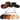 BROWN COWBOY HATS TWO PACK WESTERN ACCESSORY