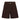 BROWN DENIM HIGH-WAISTED SHORTS