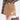 BROWN DENIM MINI SKIRT DISTRESSED STAR PATCH