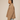 BROWN FLEECE COLLARED PULLOVER WITH OVERSIZED DROPPED SHOULDERS
