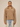 BROWN FLEECE COLLARED PULLOVER WITH OVERSIZED DROPPED SHOULDERS - XL - Sweetheart Supplies