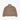 BROWN FLEECE COLLARED PULLOVER WITH OVERSIZED DROPPED SHOULDERS