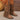 BROWN FRINGE COWBOY BOOTS WITH MAN MADE MATERIALS