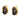BROWN GOLD RIM EARRINGS ZINC ALLOY AESTHETIC EARRINGS