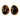 BROWN GOLD RIM EARRINGS ZINC ALLOY AESTHETIC EARRINGS