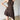 BROWN HALTER ASYMMETRICAL DRESS PARTY COCKTAIL
