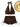 BROWN HALTER BIKINI SET SOLID COLOR ELASTANE FABRIC