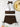 BROWN HALTER BIKINI SET SOLID COLOR ELASTANE FABRIC