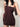 BROWN HALTER NECK DRESS WITH CHIC HALTER NECKLINE