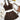 BROWN HALTER TOP AND SKIRT SET