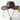 BROWN HEART COWBOY HAT WESTERN ACCESSORY