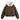 BROWN HOODED BOMBER JACKET WITH FUR TRIM FOR COOLER MONTHS
