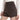 BROWN KNITTED SHORTS HIGH-WAISTED KNIT