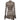 BROWN LACE DRESS WITH BELL SLEEVES - SLIM FIT CASUAL STREET STYLE