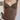 BROWN LACE-TRIMMED TANK TOP SLIM FIT SLEEVELESS CASUAL STREET WEAR