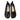 BROWN LEATHER SPLIT TOE TABI FLATS FOR WOMEN