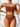 BROWN LINGERIE SET ZEBRA PRINT