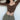 BROWN LONG-SLEEVED TIE-FRONT CROP TOP FOR WOMEN