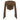 BROWN LONG-SLEEVED TIE-FRONT CROP TOP FOR WOMEN