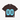BROWN OVERSIZED COTTON T-SHIRT WITH BLUE NUMBER 00