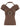 BROWN PLUNGE TOP RING DETAIL SUMMER KNIT