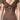 BROWN PLUNGE TOP RING DETAIL SUMMER KNIT