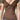 BROWN PLUNGE TOP RING DETAIL SUMMER KNIT