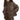 BROWN PUFFER JACKET: CHOCOLATE BROWN PUFFER