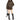 BROWN PUFFER JACKET: CHOCOLATE BROWN PUFFER