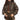 BROWN PUFFER JACKET: CHOCOLATE BROWN PUFFER