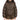 BROWN PUFFER JACKET: CHOCOLATE BROWN PUFFER